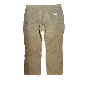 Carhartt  Relaxed Fit Carpenter Pants Army Green Mens 42x30 Cotton Canvas